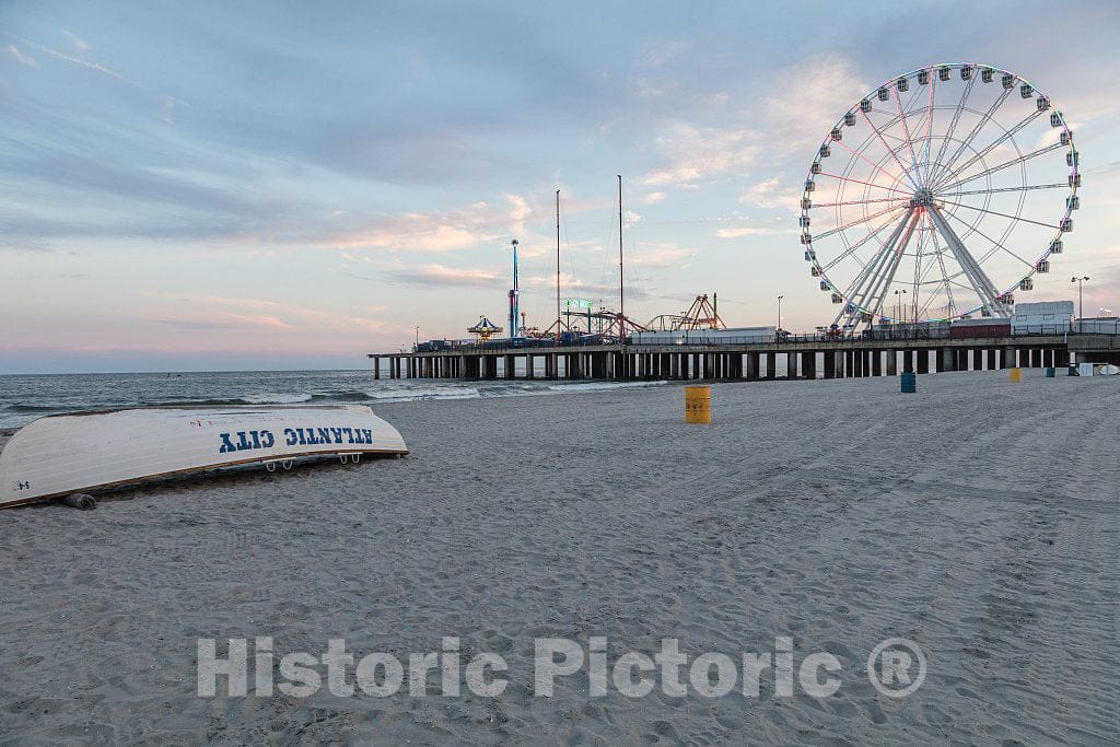 Photo- The Steel Pier on The Boardwalk in Atlantic City, New Jersey 1 Fine Art Photo Reproduction