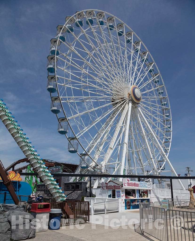 Photo- Gillian's Wonderland Pier, a Historic Amusement Park Founded in 1929 by David Gillian on The Boardwalk in Ocean City, New Jersey 1 Fine Art Photo Reproduction