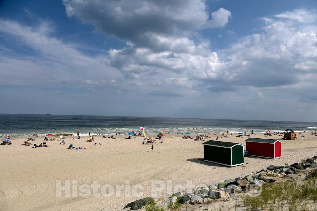 Photo - Beach scene in Long Branch, New Jersey- Fine Art Photo Reporduction