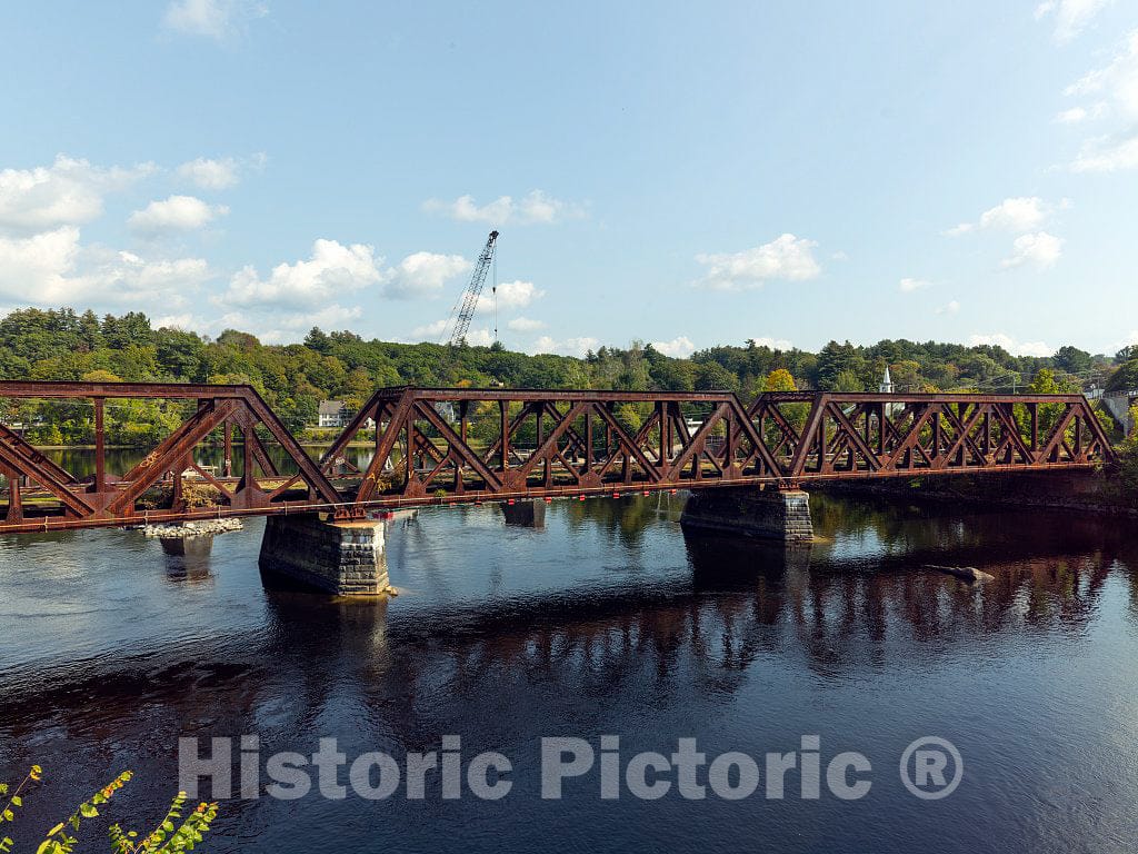 Photo- Old Railroad Bridge in Hooksett, New Hampshire 1 Fine Art Photo Reproduction