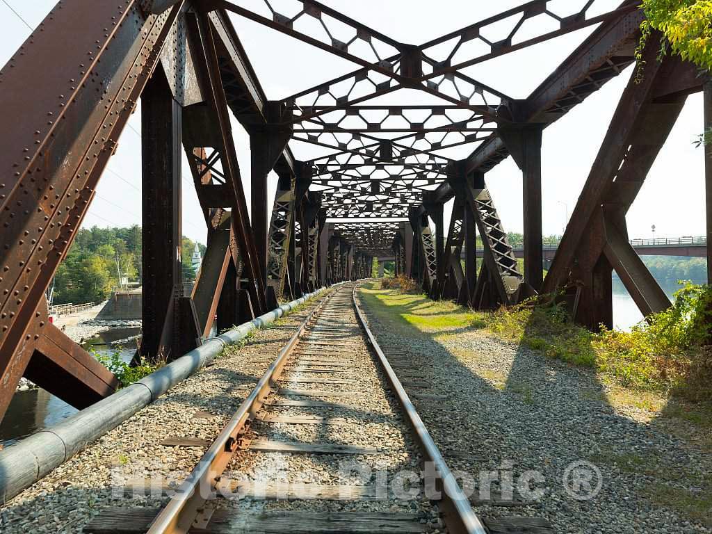 Photo Old Railroad Bridge in Hooksett, New Hampshire 2 Fine Art Photo