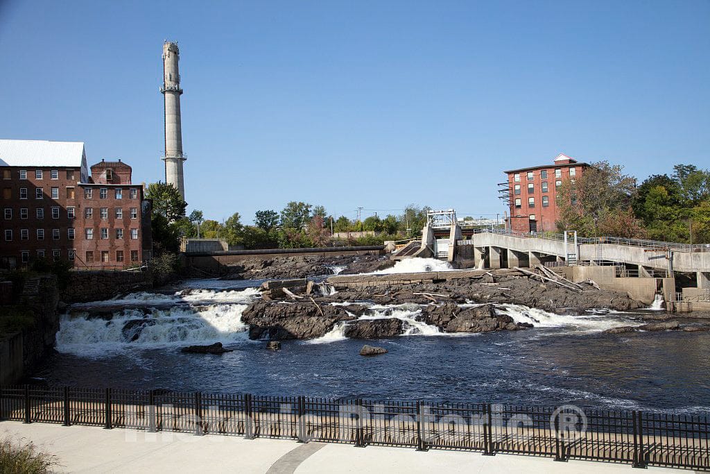 Photo - Long-Closed Mills on The Saco River in Biddeford, Maine. Many are steadily Being Converted into condominium Apartment Buildings- Fine Art Photo Reporduction