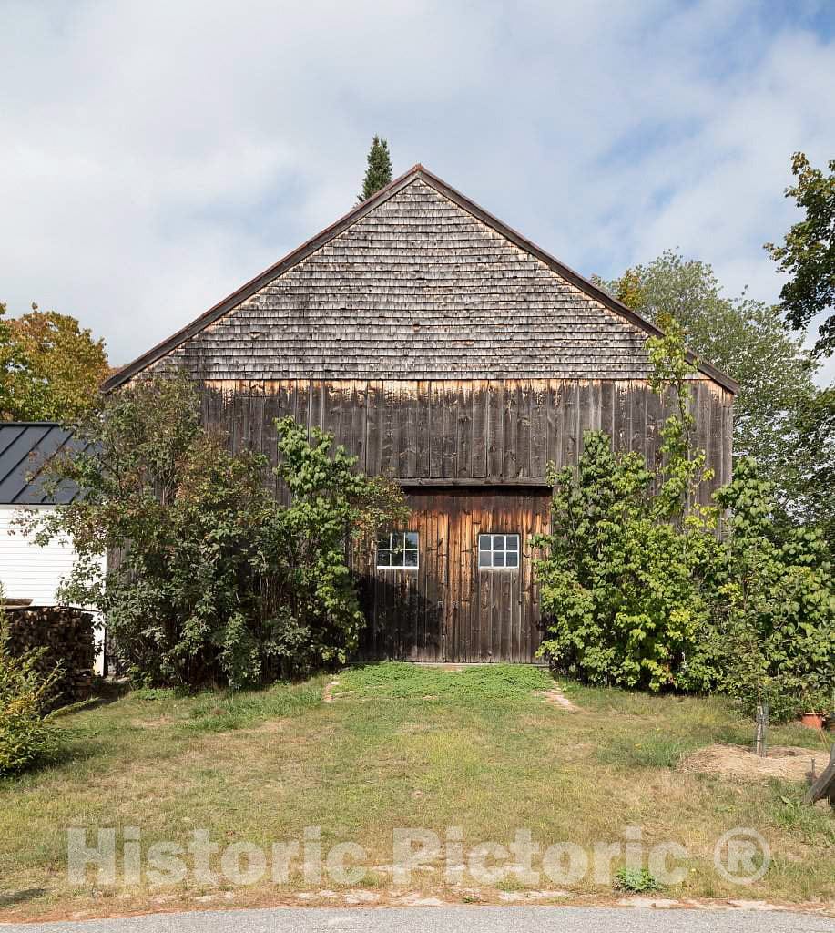Photo - This 1800s-vintage barn was Moved to This Location in Buxton, Maine, a Century or More Later- Fine Art Photo Reporduction