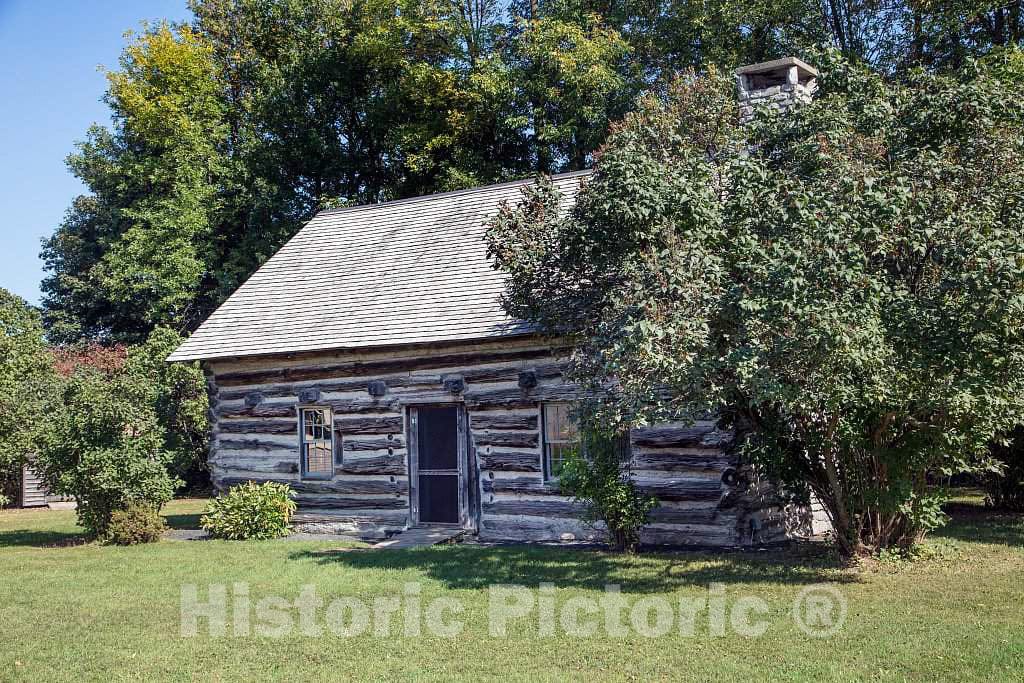 Photo - The Hyde Cabin, a Pioneer Log Cabin, Built c- Fine Art Photo Reporduction
