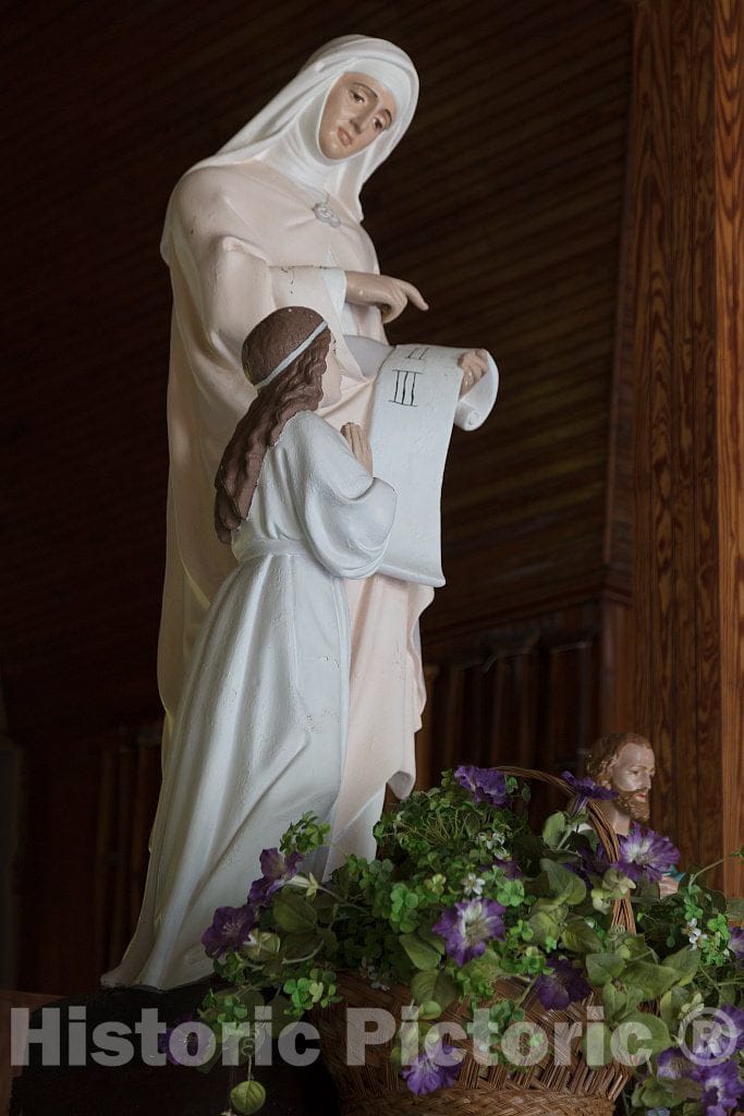 Photograph - Statuary Inside Saint Anne's Shrine on Isle La Motte, one of The Lake Champlain Islands Chain in Vermont Waters of Lake Champlain, Separating Vermont and New York State 3