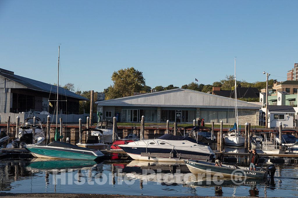 Photo- Scene Along The Lake Champlain Waterfront in Downtown Burlington, Vermont 8 Fine Art Photo Reproduction