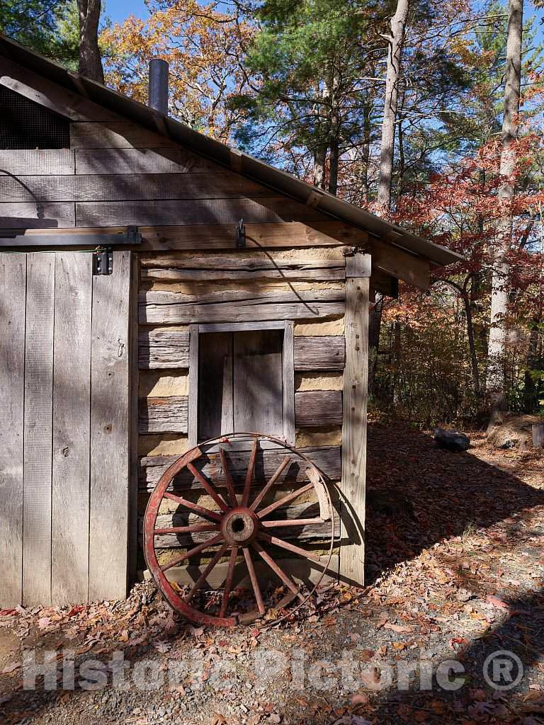 Photo- One of Several Rustic Cabins at The Hickory Ridge Living History Museum in Boone, North Carolina 1 Fine Art Photo Reproduction