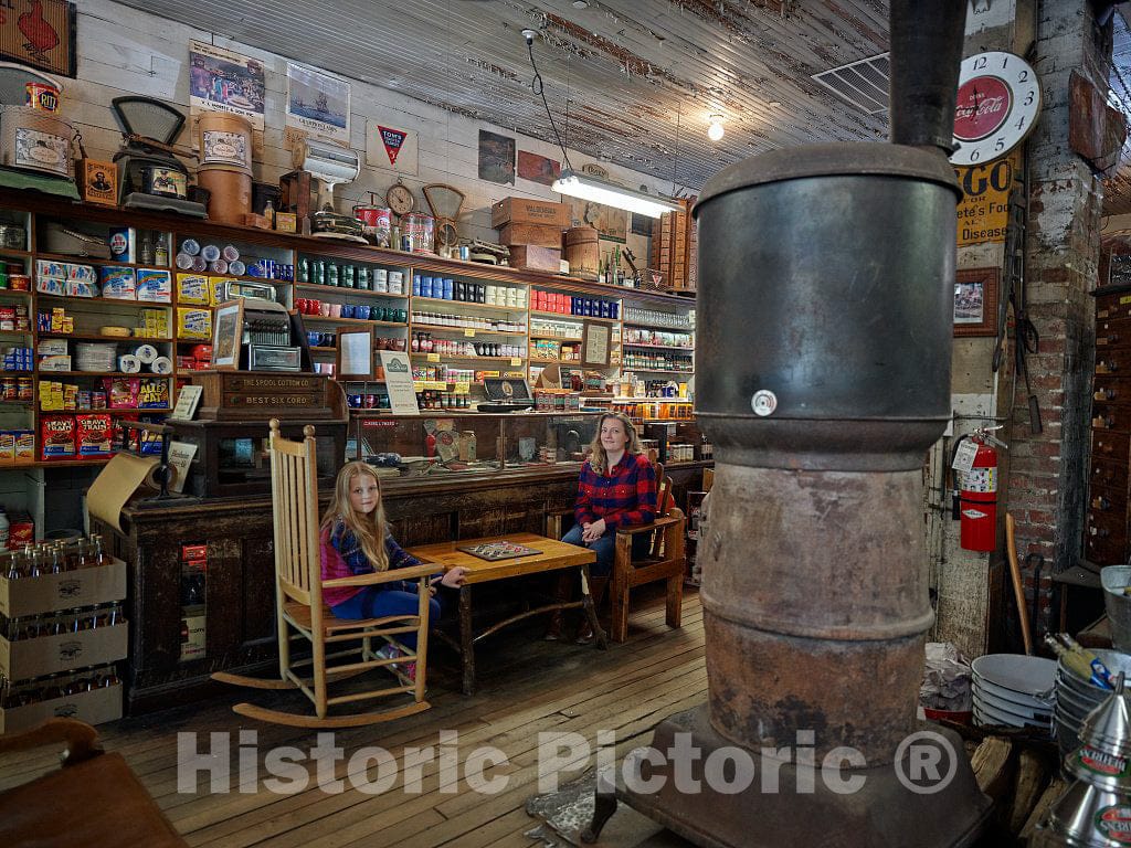 Photo - Interior of The Mast General Store in Valle Crucis, North Carolina. This is The Original Mast Store Location, Now one of Nine in The State- Fine Art Photo Reporduction