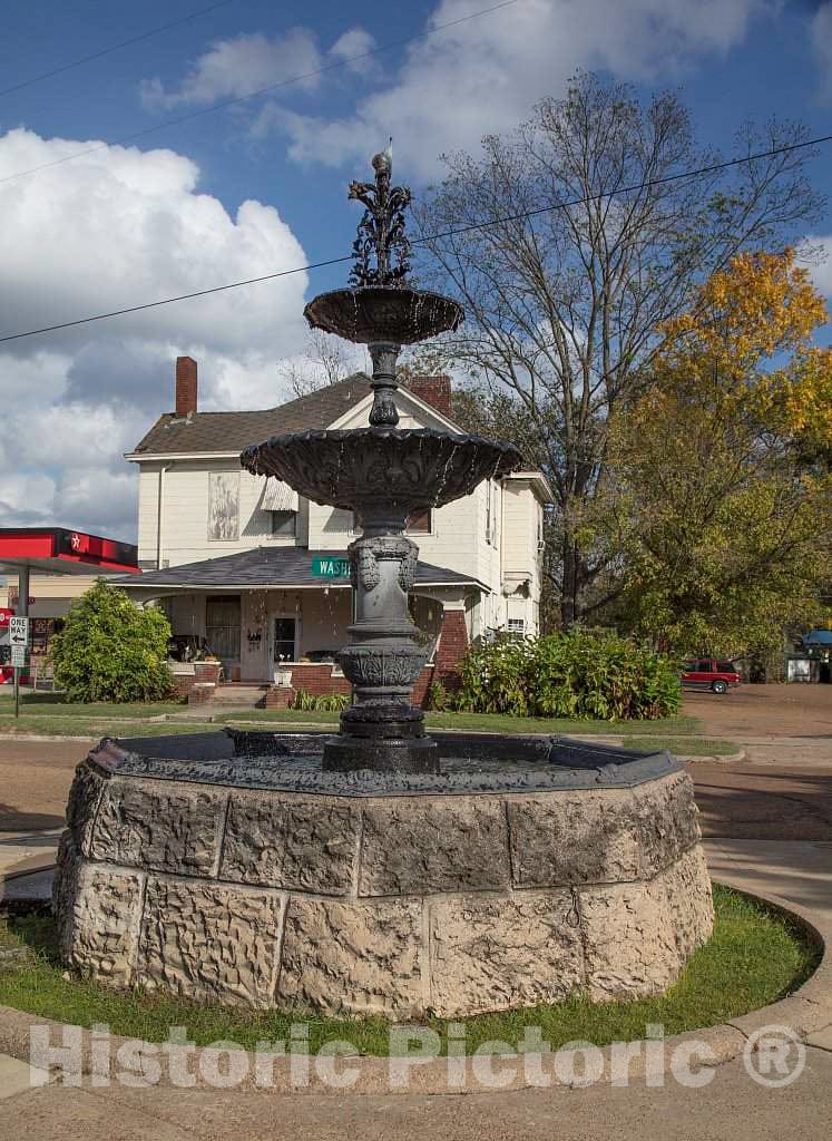 Photo - Fountain in Yazoo City, Mississippi- Fine Art Photo Reporduction
