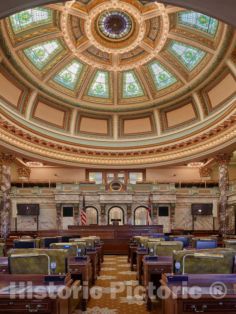 Photo - The Senate Chamber at The Mississippi State Capitol in Jackson- Fine Art Photo Reporduction