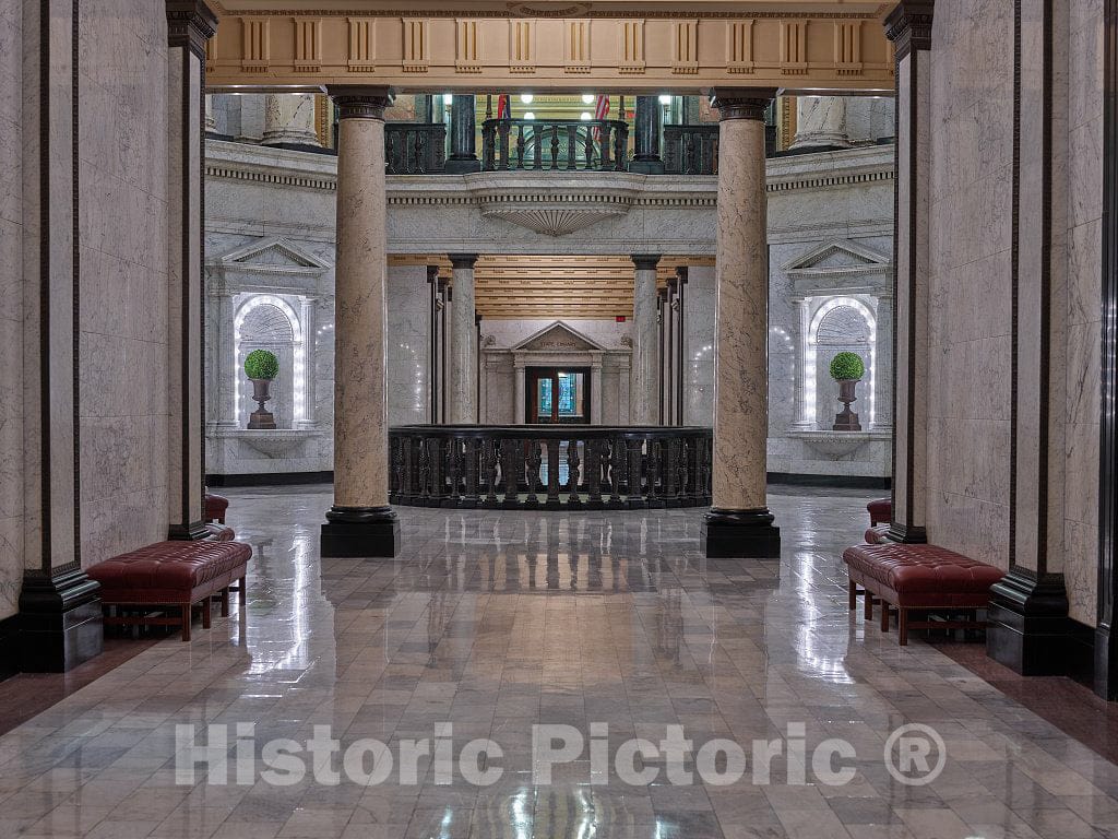 Photo - View of The Old State Library Through The rotunda at The Mississippi State Capitol in Jackson- Fine Art Photo Reporduction