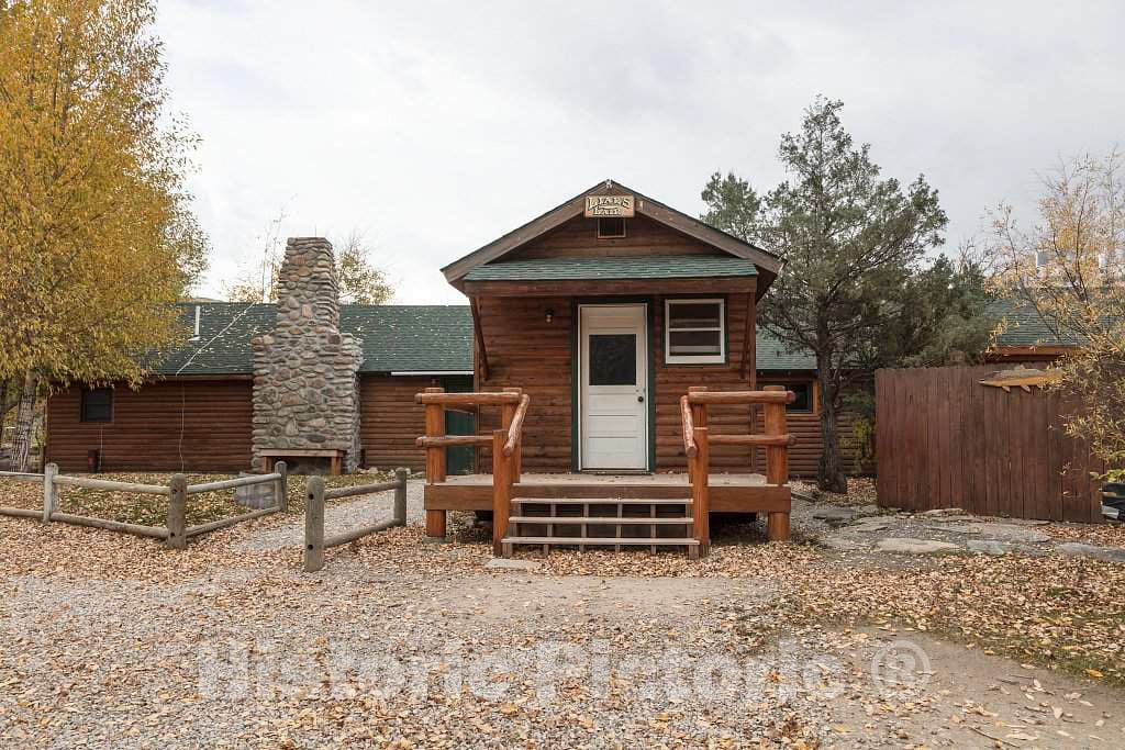 Photo - Cabin building at the A Bar A guest ranch, just over the Color ...