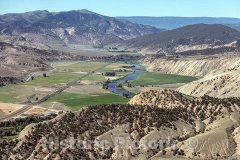 Photo- Aerial View of a Valley in an Area, Northwest of Eagle, Colorado, in Eagle and Rio Blanco Counties That Coloradans Call The Flat Tops 1 Fine Art Photo Reproduction