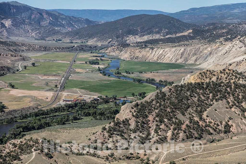 Photo- Aerial View of a Valley in an Area, Northwest of Eagle, Colorado, in Eagle and Rio Blanco Counties That Coloradans Call The Flat Tops 2 Fine Art Photo Reproduction
