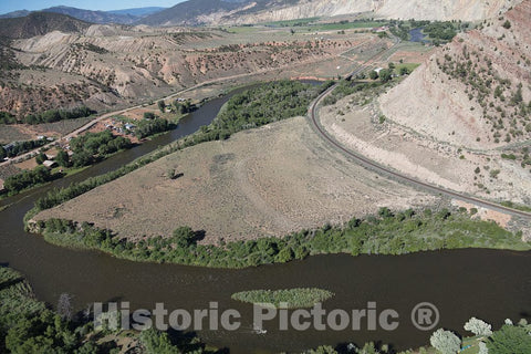 Photo- Aerial view of a valley in an area, northwest of Eagle, Colorado, in Eagle and Rio Blanco counties that Coloradans call the Flat Tops 4 Fine Art Photo Reproduction