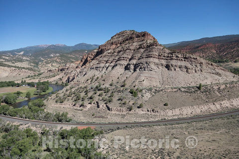Photo- Aerial View of a Valley in an Area, Northwest of Eagle, Colorado, in Eagle and Rio Blanco Counties That Coloradans Call The Flat Tops 6 Fine Art Photo Reproduction