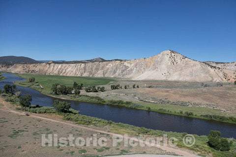 Photograph - Aerial view of an area west of Eagle, Colorado, and east of Glenwood Springs in Eagle and Garfield counties where the Colorado River begins its cut through the Rocky Mountains 5