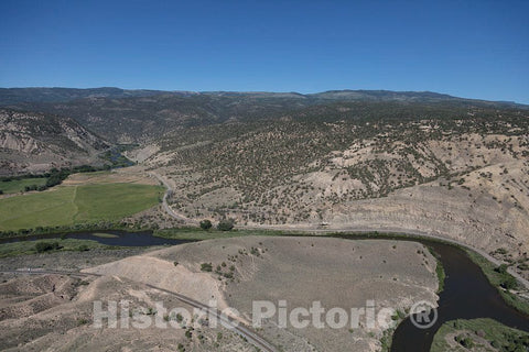 Photo- Rugged terrain west of Eagle, Colorado, heading toward the even more rugged Flat Tops Wilderness Area 1 Fine Art Photo Reproduction