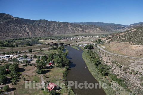 Photograph - Aerial view of an area west of Eagle, Colorado, and east of Glenwood Springs in Eagle and Garfield counties where the Colorado River begins its cut through the Rocky Mountains 7