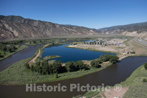 Photograph - Aerial view of an area west of Eagle, Colorado, and east of Glenwood Springs in Eagle and Garfield counties where the Colorado River begins its cut through the Rocky Mountains 8