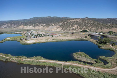 Photograph - Aerial view of an area west of Eagle, Colorado, and east of Glenwood Springs in Eagle and Garfield counties where the Colorado River begins its cut through the Rocky Mountains 9
