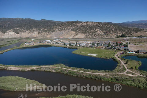 Photograph - Aerial view of an area west of Eagle, Colorado, and east of Glenwood Springs in Eagle and Garfield counties where the Colorado River begins its cut through the Rocky Mountains 10