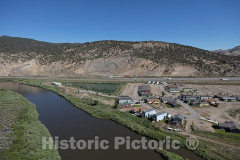 Photograph - Aerial view of an area west of Eagle, Colorado, and east of Glenwood Springs in Eagle and Garfield counties where the Colorado River begins its cut through the Rocky Mountains 11