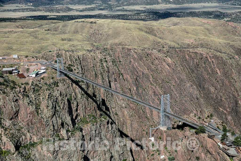 Photo - Aerial View of The Royal Gorge and The Bridge That Crosses it, Near Canon City, Colorado- Fine Art Photo Reporduction