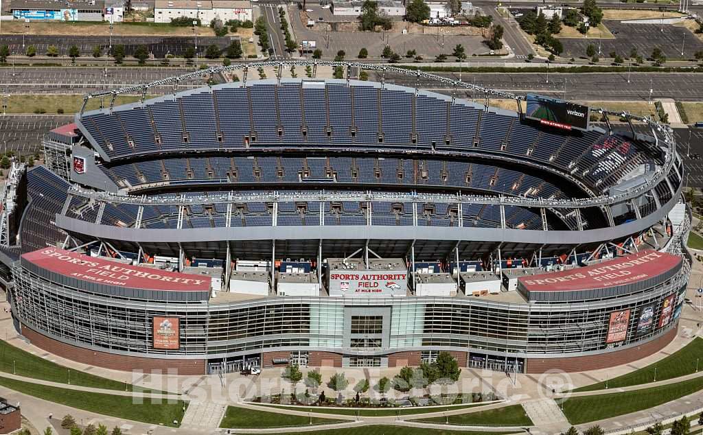 Photo - Sports Authority Field at Mile High, Home Stadium of The Denver Broncos National Football League Team in Denver- Fine Art Photo Reporduction