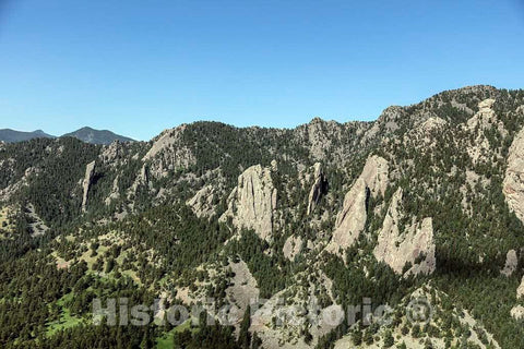 Photo- Aerial View of The Rocky Mountains Between Boulder and Eldorado Springs, Colorado 1 Fine Art Photo Reproduction