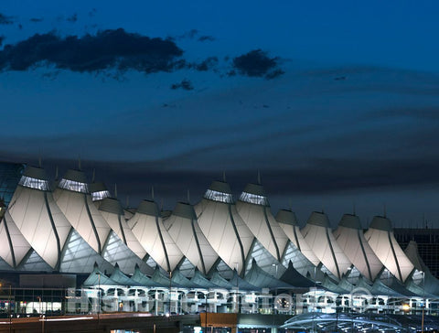 Denver International Airport's Peaked roof, Outside Denver, Colorado, Designed by Fentress Bradburn Architects 2