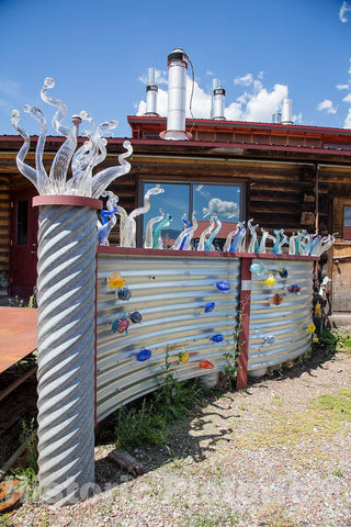 Photo - Outdoor Art Installation at The Colorado Rocky Mountain School, Founded in 1953 as a coeducational Boarding and Day School in Carbondale, Colorado