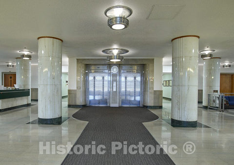 Photo - The First Floor Lobby in Building 500, The Iconic Administration Building at The University of Colorado Anschutz Medical Center Campus in Aurora, Colorado