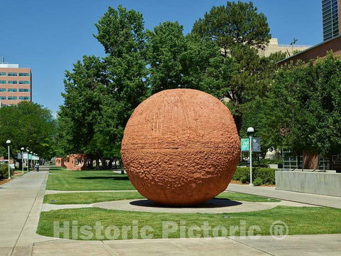 Photo- Affectionately called"the Giant Meatball" by students at the University of Colorado Anschutz Medical Center Campus in Aurora, Colorado, this sculpture by Thomas H