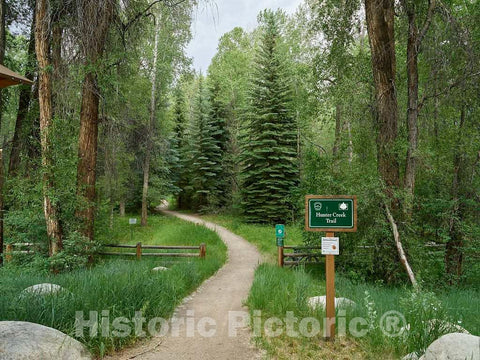 Photo- Hiking and Biking Trail at The City of Aspen's Jenny Adair Open Space Park in The Old Mining Town of Aspen, Now a Popular Arts and Skiing Destination 2 Fine Art Photo