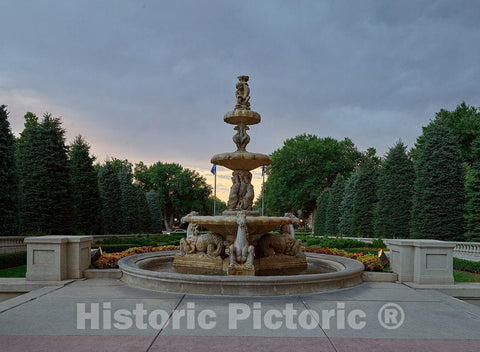Photo - Fountain The Broadmoor Hotel, a Historic Hotel and Resort in Colorado Springs- Fine Art Photo Reporduction