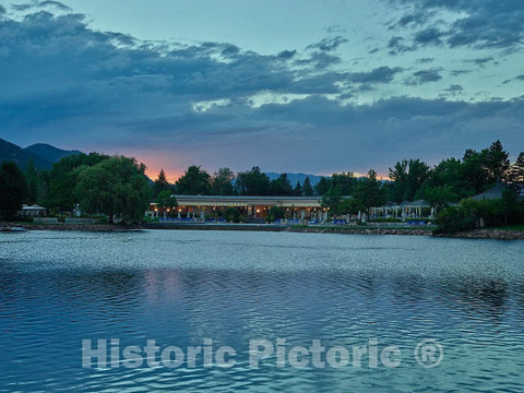 Photo - Sunrise Over The Lake The Broadmoor Hotel, a Historic Hotel and Resort in Colorado Springs- Fine Art Photo Reporduction
