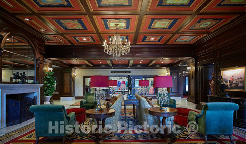 Photo - Lobby of The Broadmoor Hotel, a Historic Hotel and Resort in Colorado Springs- Fine Art Photo Reporduction
