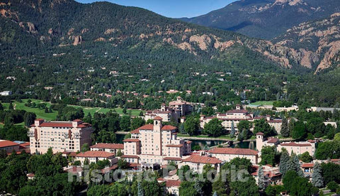 Photo- Aerial View of The Broadmoor Hotel, a Historic Hotel and Resort in Colorado Springs 3 Fine Art Photo Reproduction