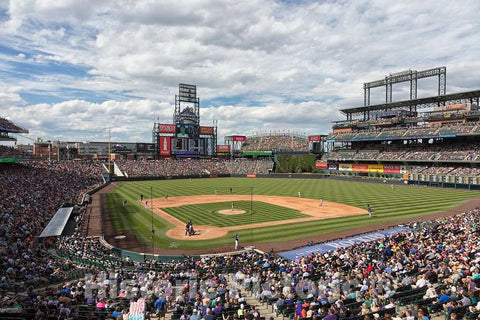 Photo - It's Nearly a Full House at Coors Field, Home of The Colorado Rockies Major-League Baseball Team in Denver, Colorado- Fine Art Photo Reporduction