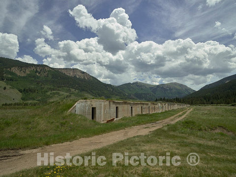 Photo- Bunkers Used for Artillery Practice at Camp Hale in The Eagle River Valley of Eagle County, Colorado 1 Fine Art Photo Reproduction
