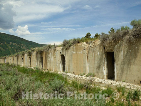 Photo- Bunkers Used for Artillery Practice at Camp Hale in The Eagle River Valley of Eagle County, Colorado 2 Fine Art Photo Reproduction