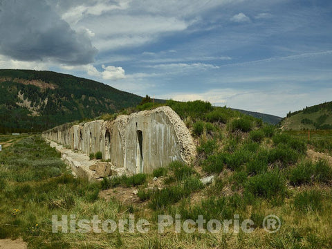 Photo- Bunkers Used for Artillery Practice at Camp Hale in The Eagle River Valley of Eagle County, Colorado 3 Fine Art Photo Reproduction