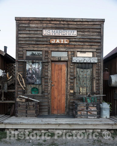 Photo - an Old Jailhouse, Moved to The Legends of The West Living-History Museum in Ridgway, Colorado- Fine Art Photo Reporduction