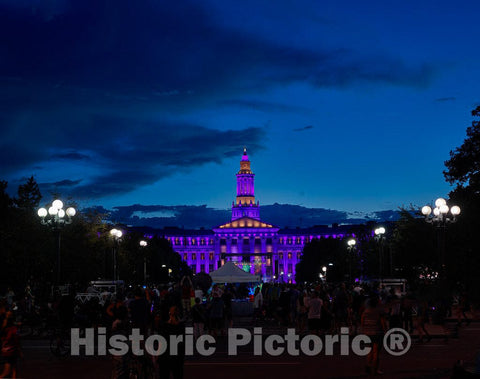 Photo- Taking its cue from The Fourth of July, or American Independence Day, Fireworks to Come in The Sky Above, Denver, Colorado's, Civic Center Lights up spectacularly
