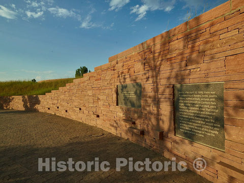 Photo- The Columbine Memorial's Wall of Healing in Littleton, Colorado, Designed to Honor Those who were Injured 2 Fine Art Photo Reproduction