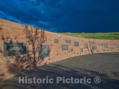 Photo- The Columbine Memorial's Wall of Healing in Littleton, Colorado, Designed to Honor Those who were Injured 3 Fine Art Photo Reproduction