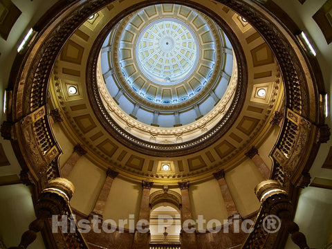 Photo- Inside View of The Colorado Capitol Dome in Denver 2 Fine Art Photo Reproduction