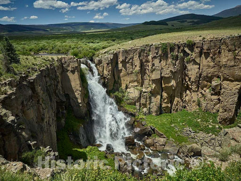 Photograph - North Clear Creek Falls, in Hinsdale County Along The Colorado Mountain Road Called The Silver Thread Byway, Drops from an Otherwise Nondescript Prairie into a deep Gorge 2