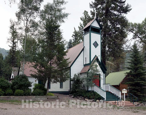 Photo - Marble Community Church in The Town of Marble, Below The Quarry in Gunnison County, Colorado, Where The town's Namesake Mineral has Long Been mined